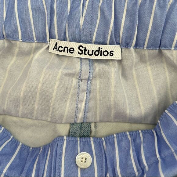 NWOT Acne Studios PRINTED TROUSERS in Light blue - Picture 8 of 16